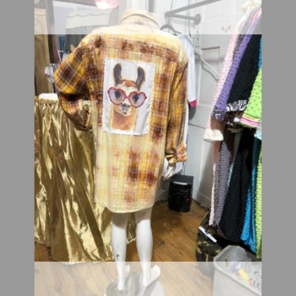 Flannel Shirt LLama